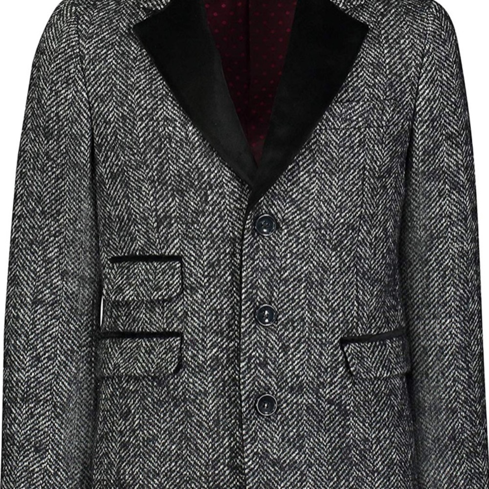 Boys Isaac Mizrahi Tweed Dress Coat size 20